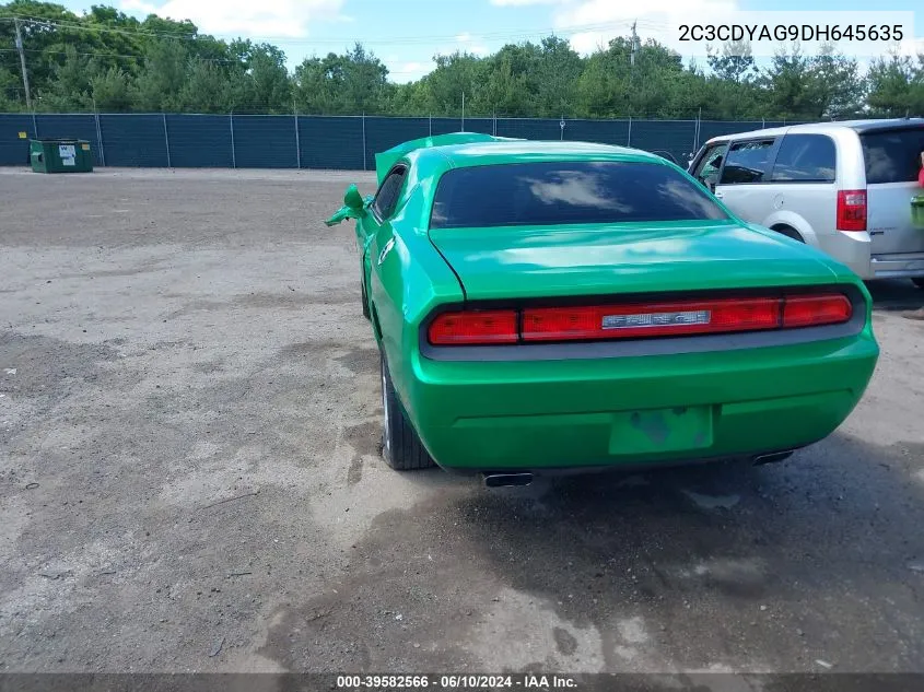 2013 Dodge Challenger Sxt VIN: 2C3CDYAG9DH645635 Lot: 39582566