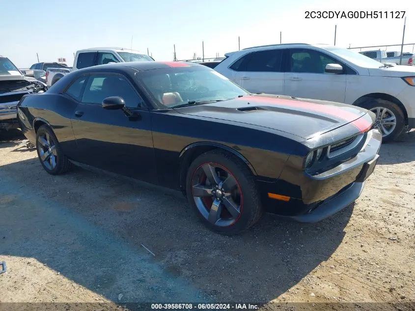 2C3CDYAG0DH511127 2013 Dodge Challenger Rallye Redline