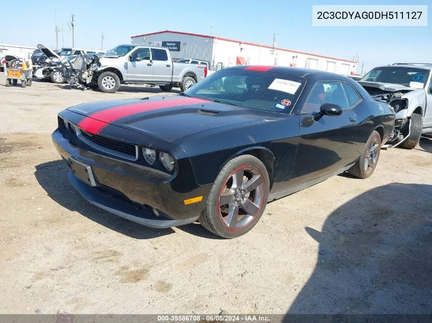 2C3CDYAG0DH511127 2013 Dodge Challenger Rallye Redline