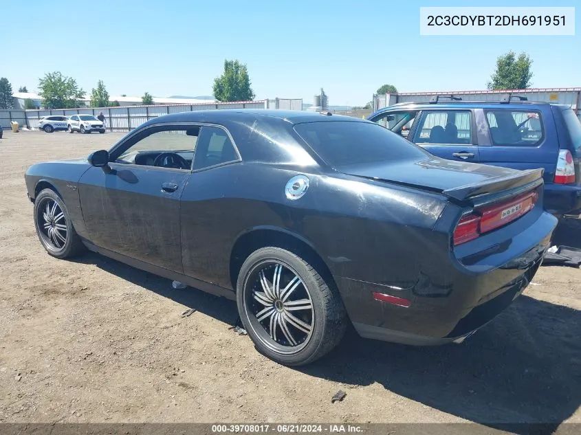 2013 Dodge Challenger R/T VIN: 2C3CDYBT2DH691951 Lot: 39708017