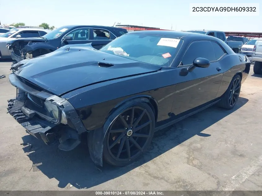 2C3CDYAG9DH609332 2013 Dodge Challenger Sxt