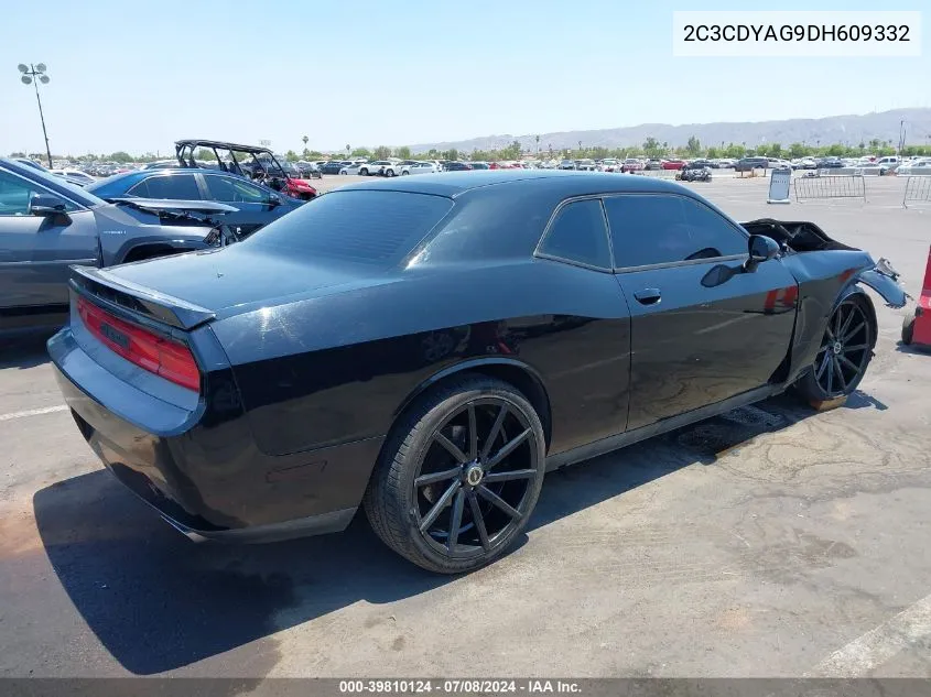 2013 Dodge Challenger Sxt VIN: 2C3CDYAG9DH609332 Lot: 39810124