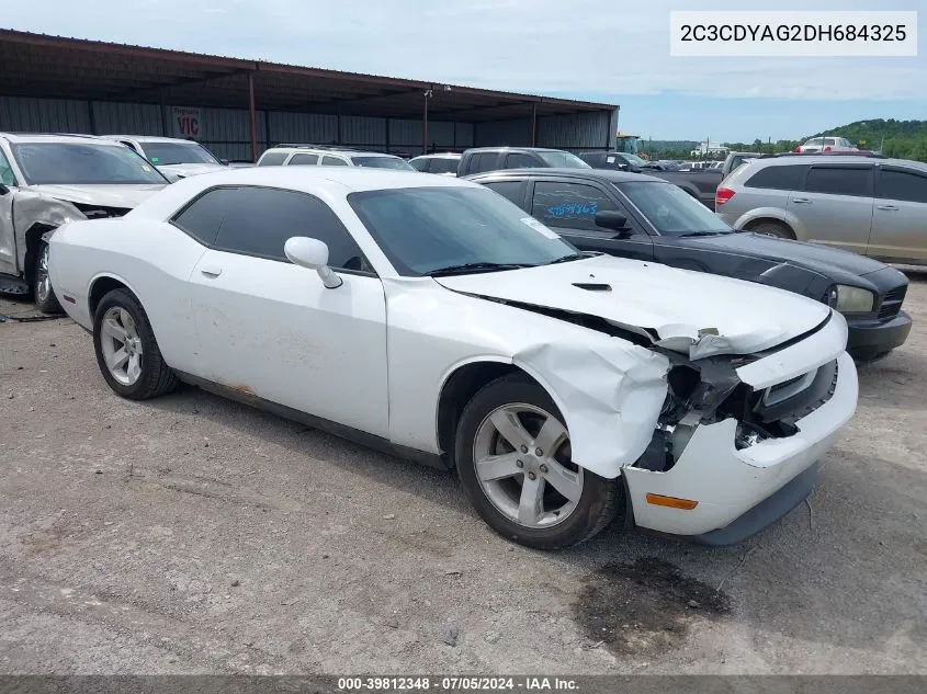 2013 Dodge Challenger Sxt VIN: 2C3CDYAG2DH684325 Lot: 39812348