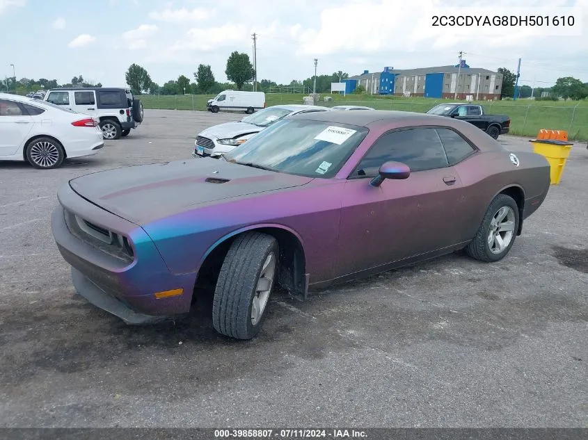 2013 Dodge Challenger Sxt VIN: 2C3CDYAG8DH501610 Lot: 39858807