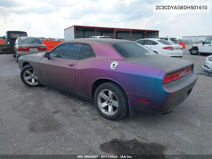 2013 Dodge Challenger Sxt VIN: 2C3CDYAG8DH501610 Lot: 39858807