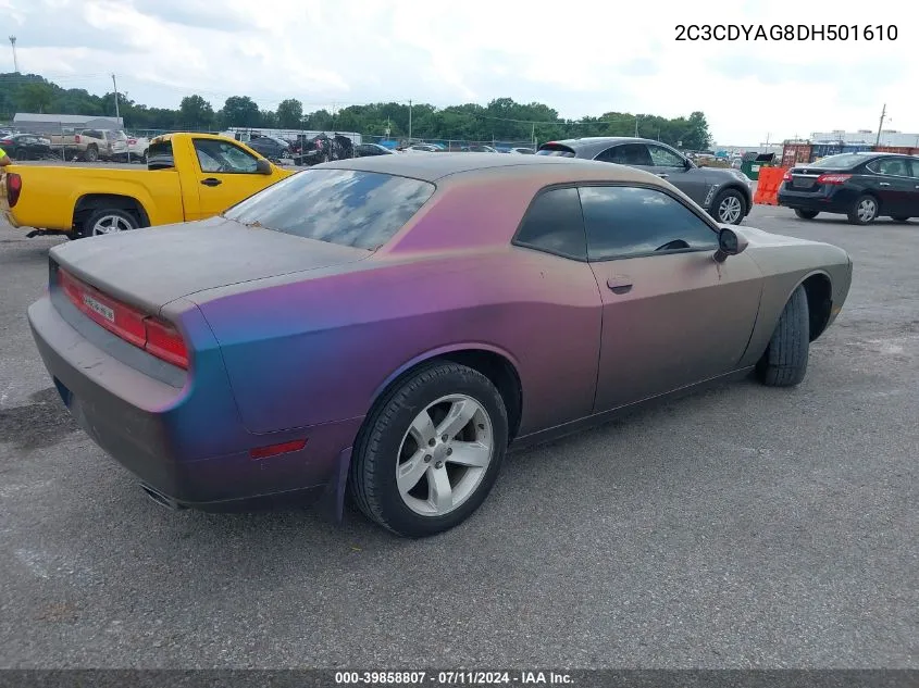 2013 Dodge Challenger Sxt VIN: 2C3CDYAG8DH501610 Lot: 39858807