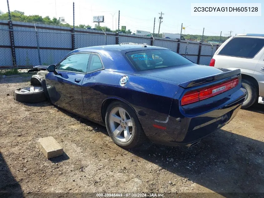 2013 Dodge Challenger Sxt Plus VIN: 2C3CDYAG1DH605128 Lot: 39945449