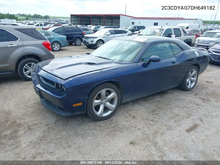 2013 Dodge Challenger Sxt VIN: 2C3CDYAG7DH649182 Lot: 39973109