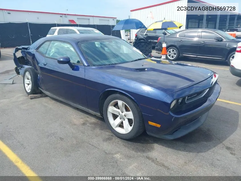 2013 Dodge Challenger Sxt VIN: 2C3CDYAG8DH569728 Lot: 39986868