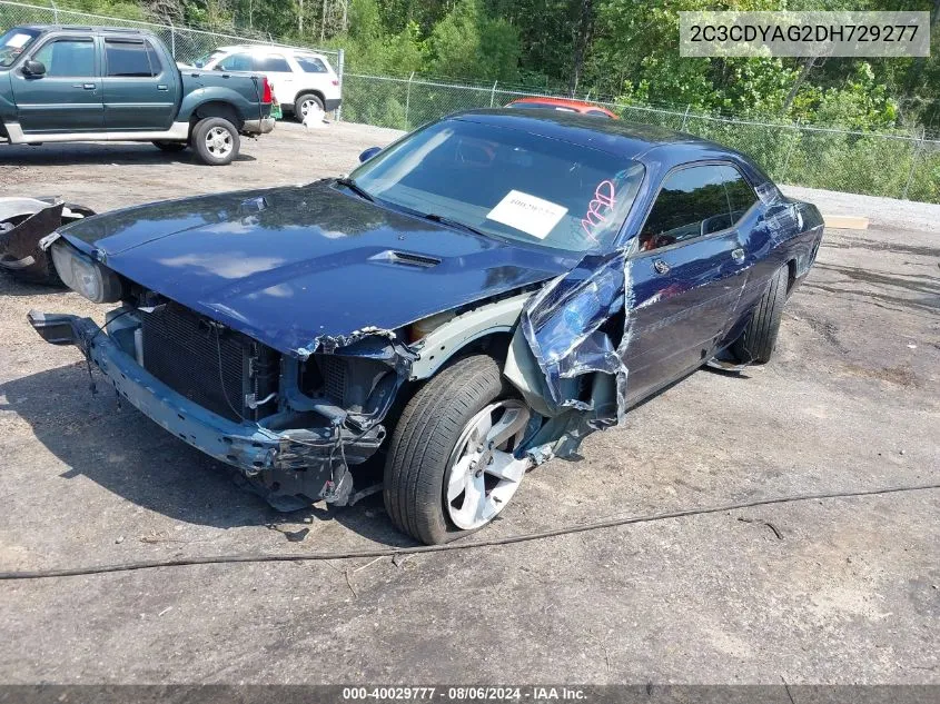 2013 Dodge Challenger Sxt Plus VIN: 2C3CDYAG2DH729277 Lot: 40029777