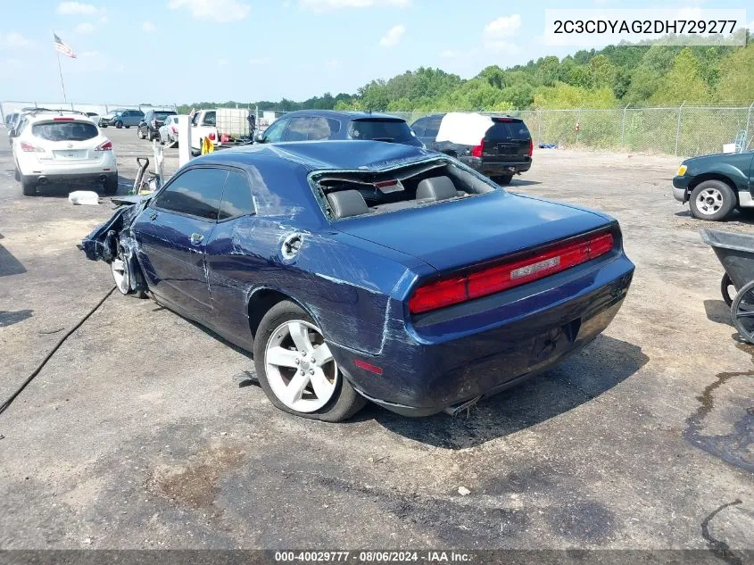 2013 Dodge Challenger Sxt Plus VIN: 2C3CDYAG2DH729277 Lot: 40029777