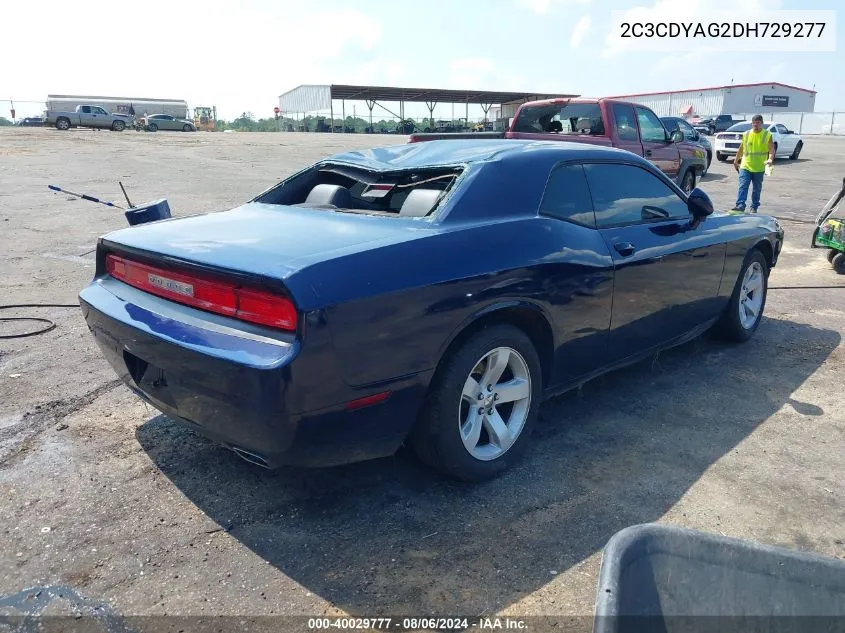 2013 Dodge Challenger Sxt Plus VIN: 2C3CDYAG2DH729277 Lot: 40029777