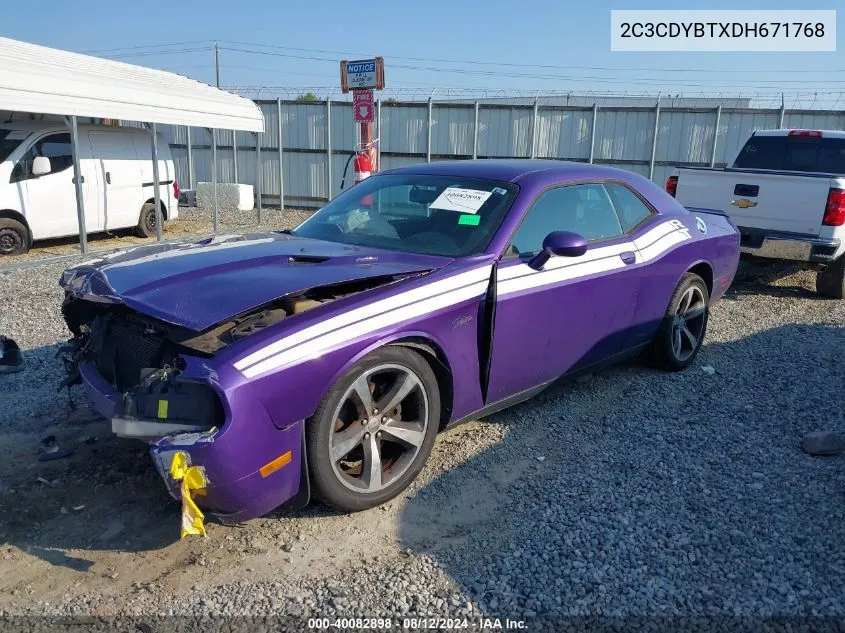 2013 Dodge Challenger R/T Classic VIN: 2C3CDYBTXDH671768 Lot: 40082898