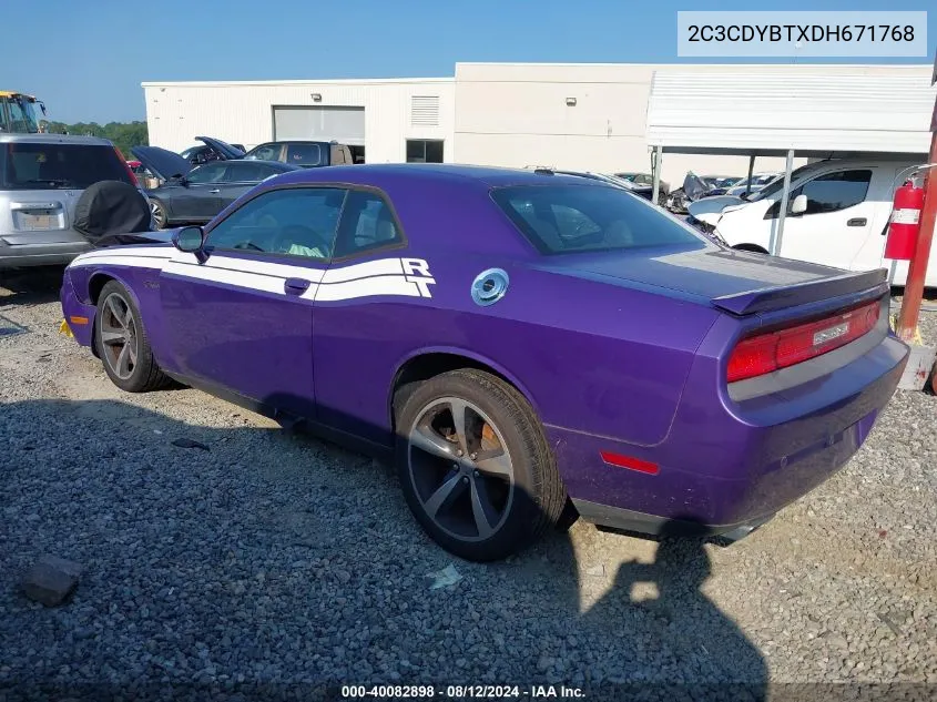 2013 Dodge Challenger R/T Classic VIN: 2C3CDYBTXDH671768 Lot: 40082898