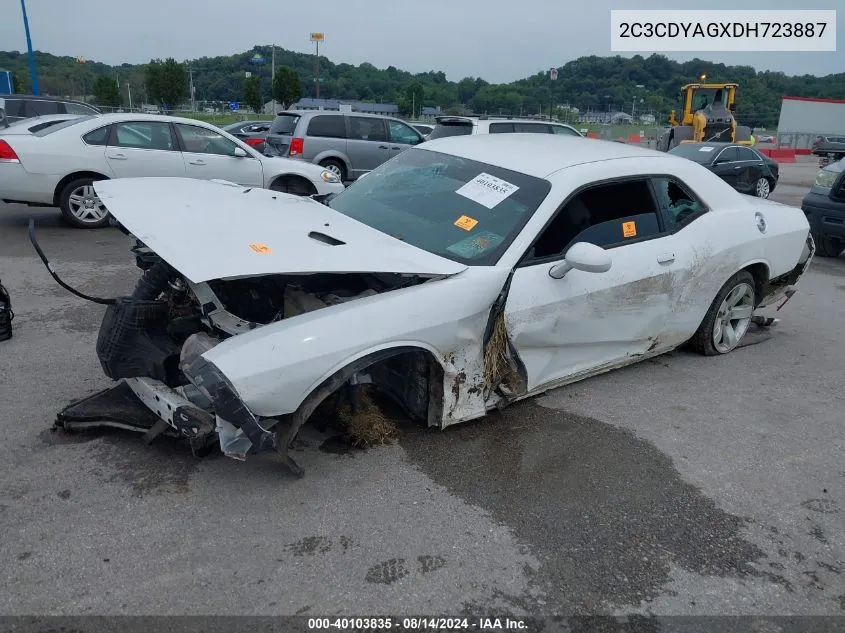 2013 Dodge Challenger Sxt VIN: 2C3CDYAGXDH723887 Lot: 40103835