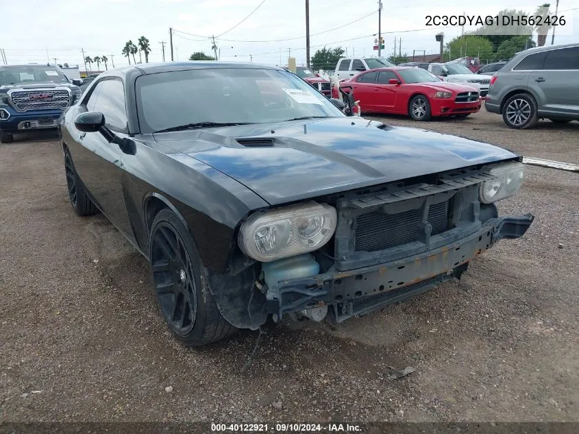 2013 Dodge Challenger Sxt VIN: 2C3CDYAG1DH562426 Lot: 40122921