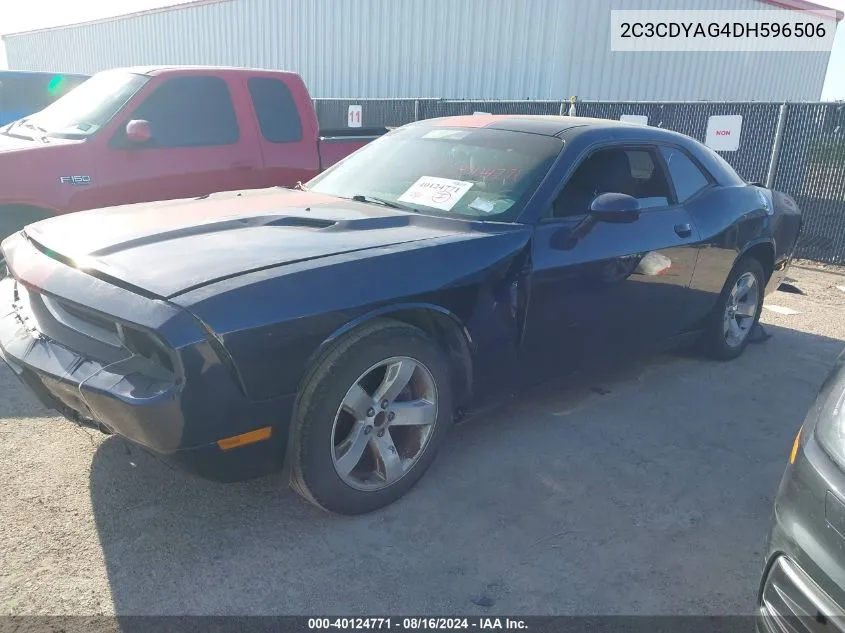 2C3CDYAG4DH596506 2013 Dodge Challenger Sxt