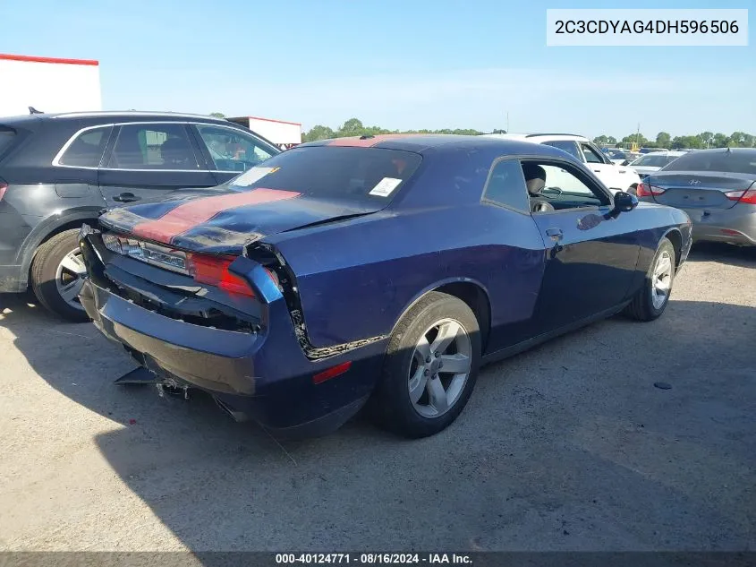 2013 Dodge Challenger Sxt VIN: 2C3CDYAG4DH596506 Lot: 40124771