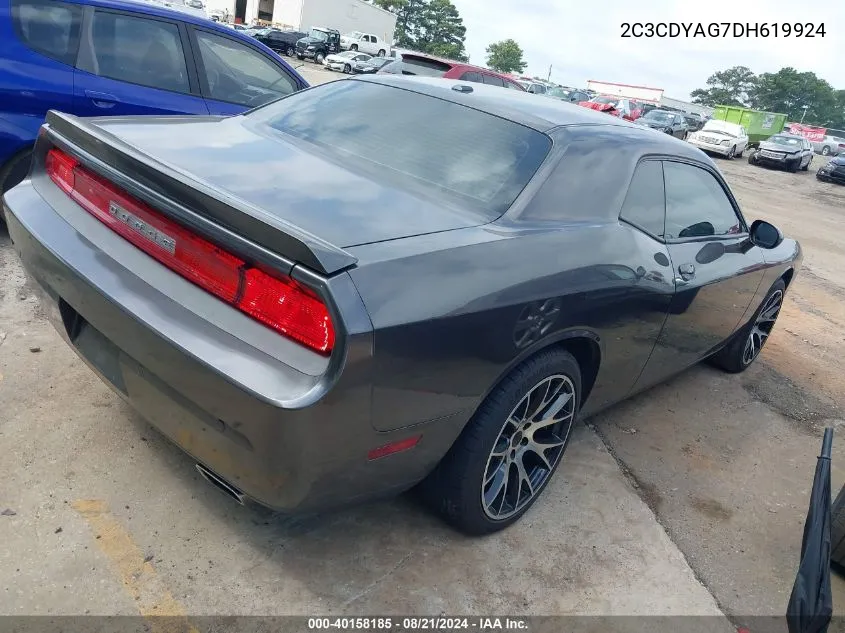 2C3CDYAG7DH619924 2013 Dodge Challenger Sxt Plus