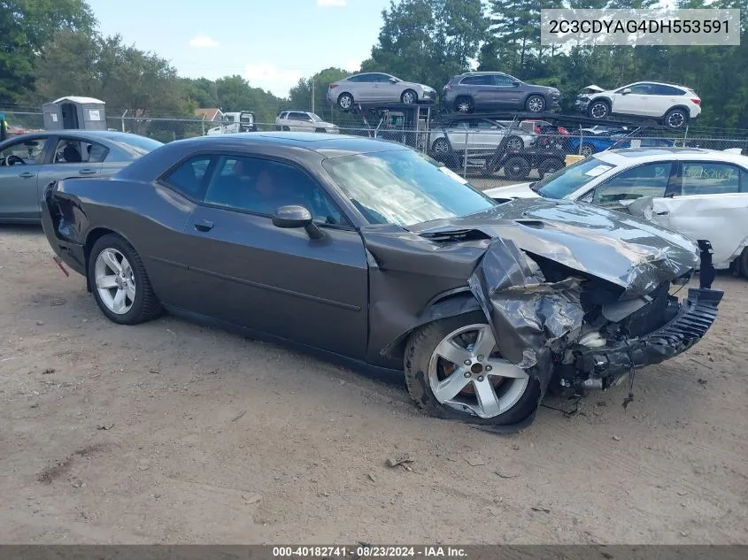 2013 Dodge Challenger Sxt Plus VIN: 2C3CDYAG4DH553591 Lot: 40182741