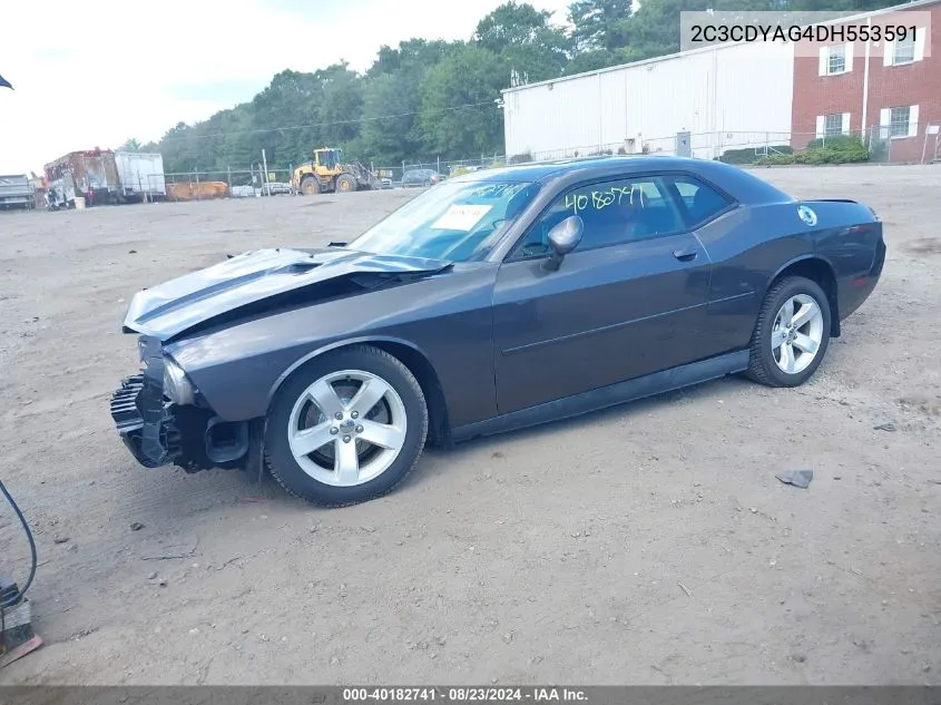 2C3CDYAG4DH553591 2013 Dodge Challenger Sxt Plus