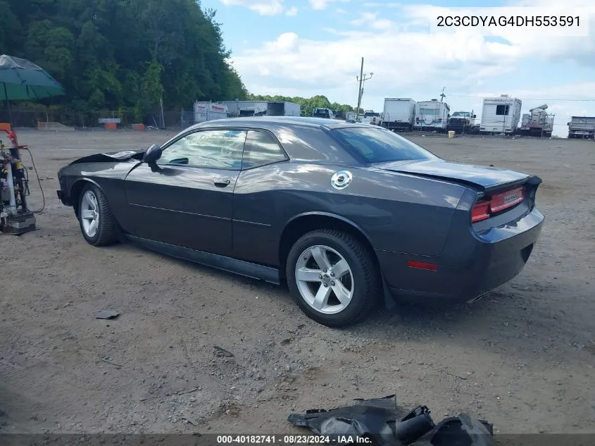 2013 Dodge Challenger Sxt Plus VIN: 2C3CDYAG4DH553591 Lot: 40182741