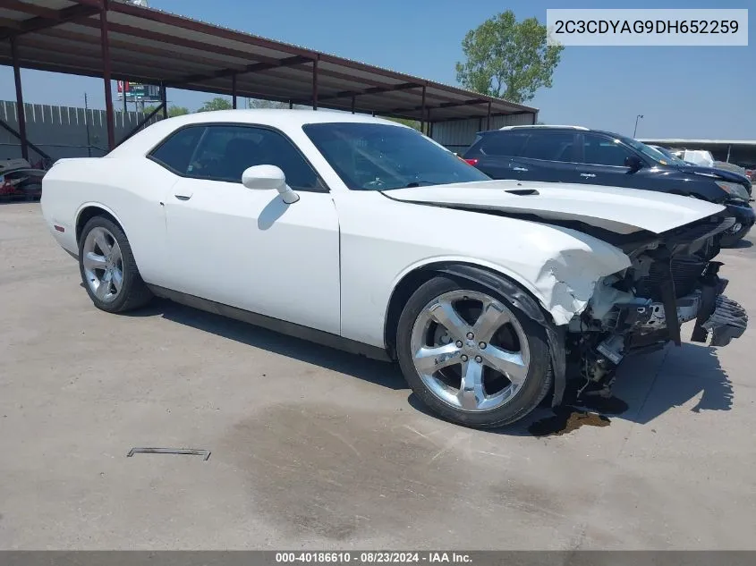 2C3CDYAG9DH652259 2013 Dodge Challenger Sxt