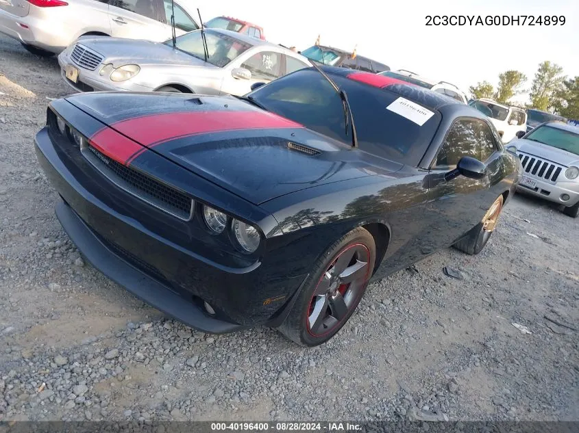 2013 Dodge Challenger Rallye Redline VIN: 2C3CDYAG0DH724899 Lot: 40196400