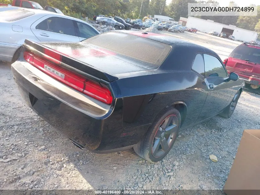 2C3CDYAG0DH724899 2013 Dodge Challenger Rallye Redline