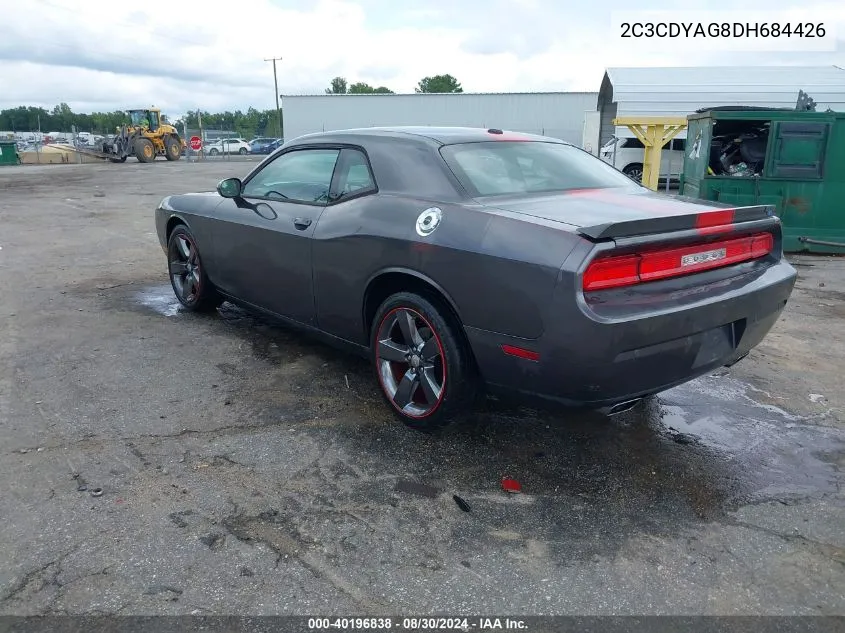 2013 Dodge Challenger Rallye Redline VIN: 2C3CDYAG8DH684426 Lot: 40196838