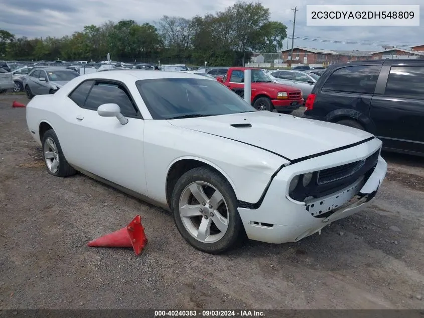 2C3CDYAG2DH548809 2013 Dodge Challenger Sxt