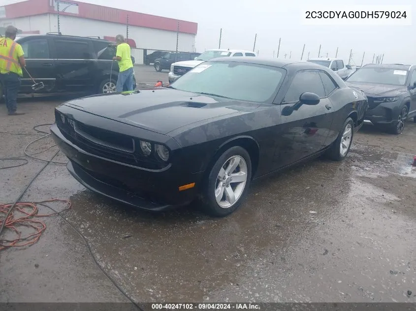 2013 Dodge Challenger Sxt VIN: 2C3CDYAG0DH579024 Lot: 40247102