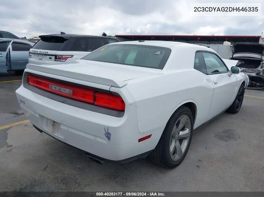 2013 Dodge Challenger Sxt Plus VIN: 2C3CDYAG2DH646335 Lot: 40283177