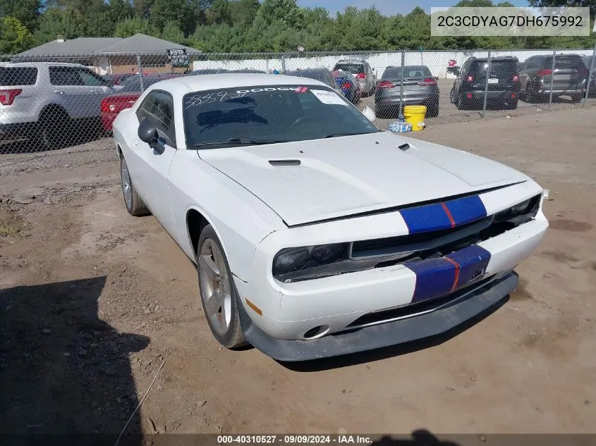 2C3CDYAG7DH675992 2013 Dodge Challenger Sxt