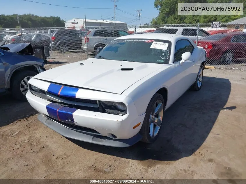 2C3CDYAG7DH675992 2013 Dodge Challenger Sxt