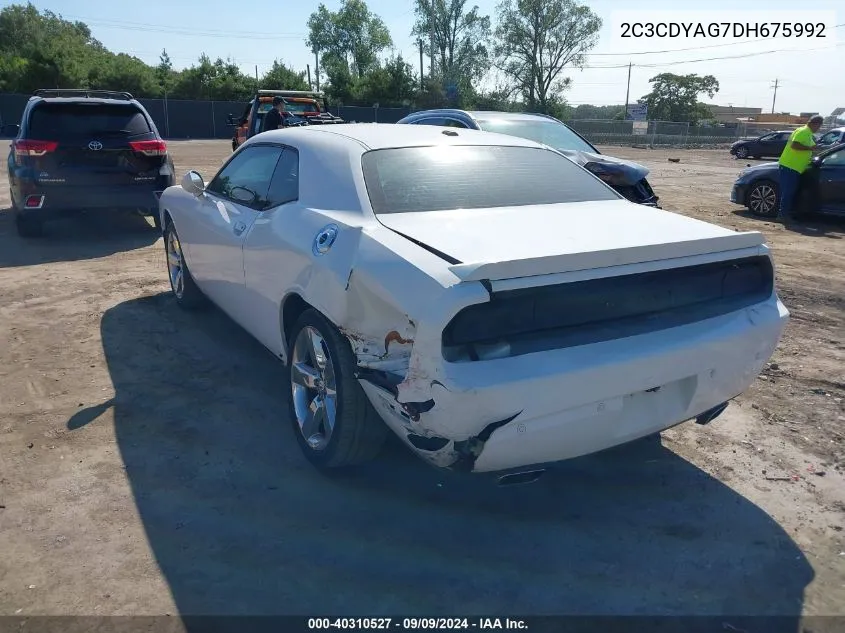 2C3CDYAG7DH675992 2013 Dodge Challenger Sxt