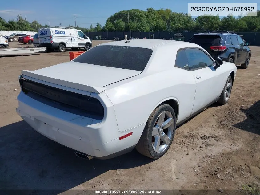 2013 Dodge Challenger Sxt VIN: 2C3CDYAG7DH675992 Lot: 40310527