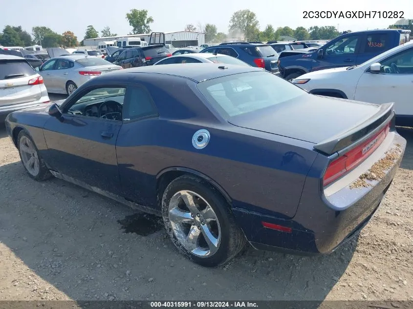 2013 Dodge Challenger Sxt VIN: 2C3CDYAGXDH710282 Lot: 40315991