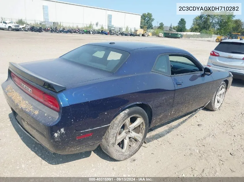 2013 Dodge Challenger Sxt VIN: 2C3CDYAGXDH710282 Lot: 40315991