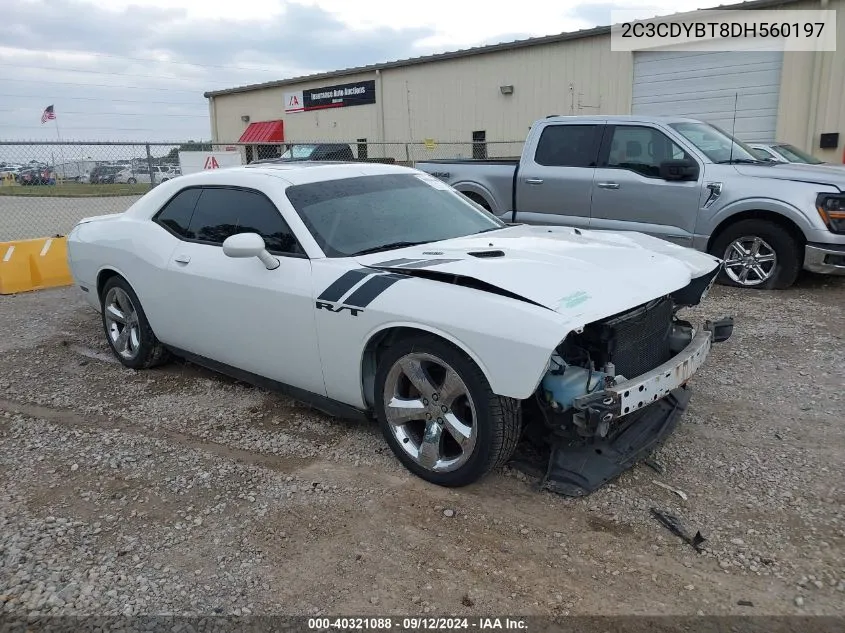 2013 Dodge Challenger R/T Plus VIN: 2C3CDYBT8DH560197 Lot: 40321088