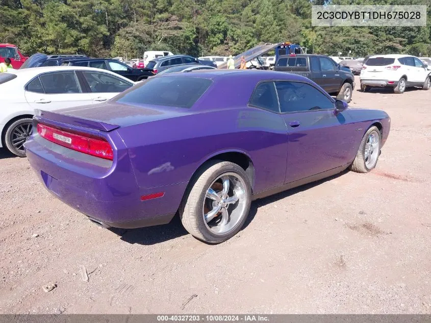 2013 Dodge Challenger R/T VIN: 2C3CDYBT1DH675028 Lot: 40327203