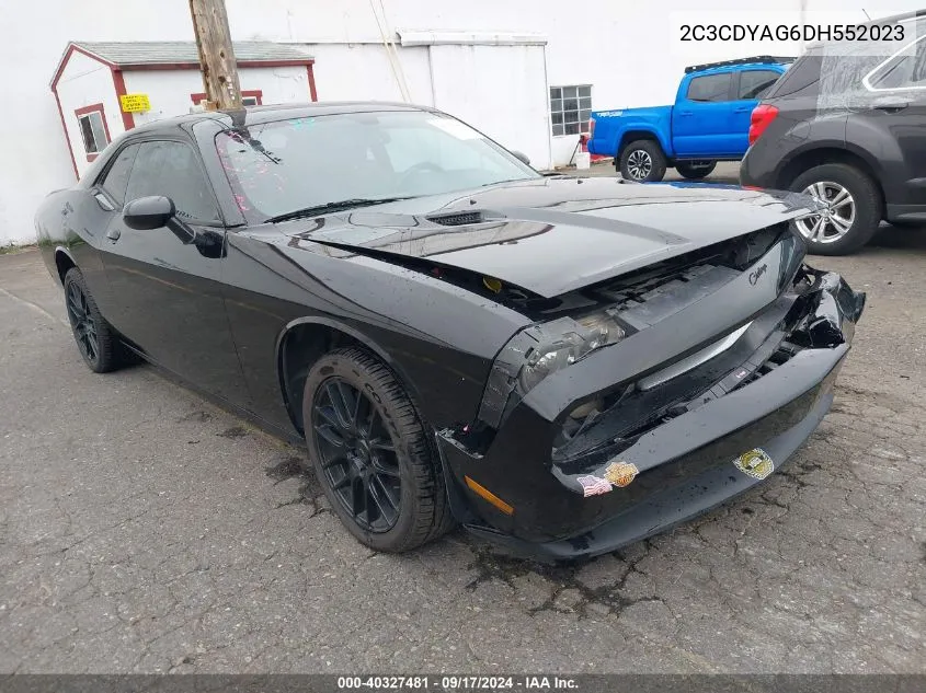 2013 Dodge Challenger Rallye Redline VIN: 2C3CDYAG6DH552023 Lot: 40327481