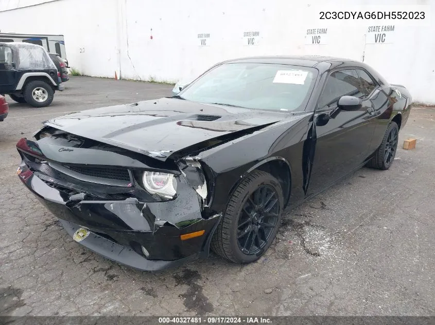 2013 Dodge Challenger Rallye Redline VIN: 2C3CDYAG6DH552023 Lot: 40327481