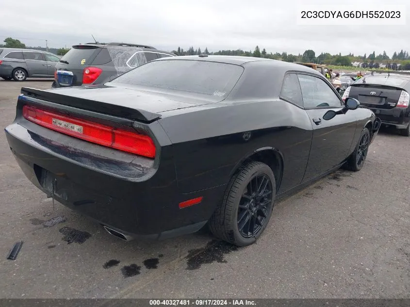 2013 Dodge Challenger Rallye Redline VIN: 2C3CDYAG6DH552023 Lot: 40327481