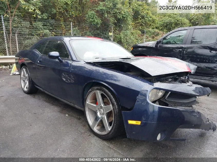 2013 Dodge Challenger Rallye Redline VIN: 2C3CDYAG2DH566419 Lot: 40342922