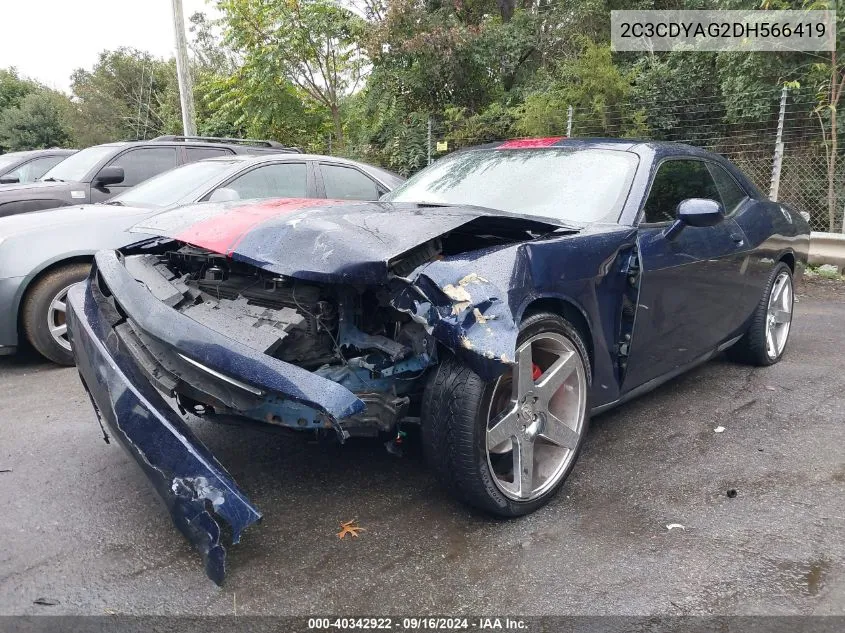 2013 Dodge Challenger Rallye Redline VIN: 2C3CDYAG2DH566419 Lot: 40342922