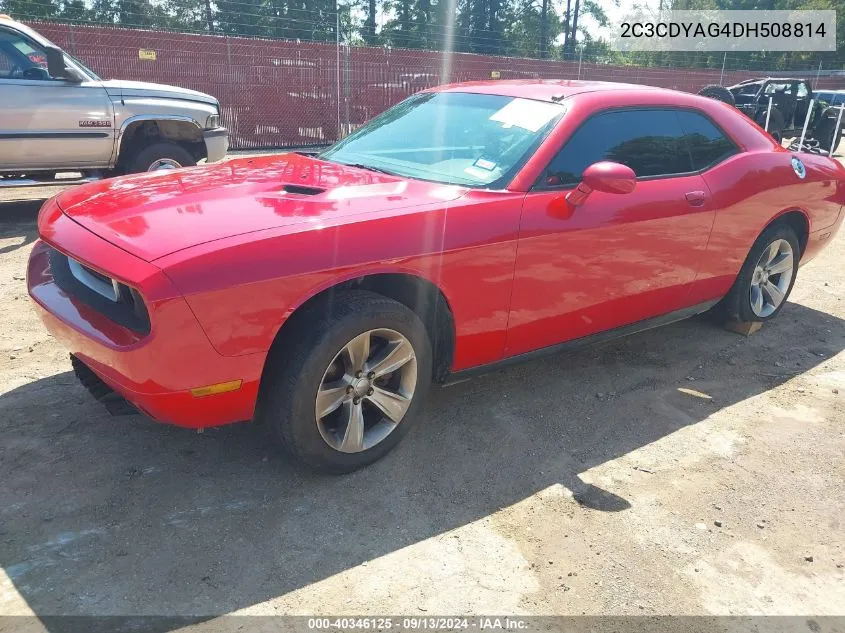 2C3CDYAG4DH508814 2013 Dodge Challenger Sxt