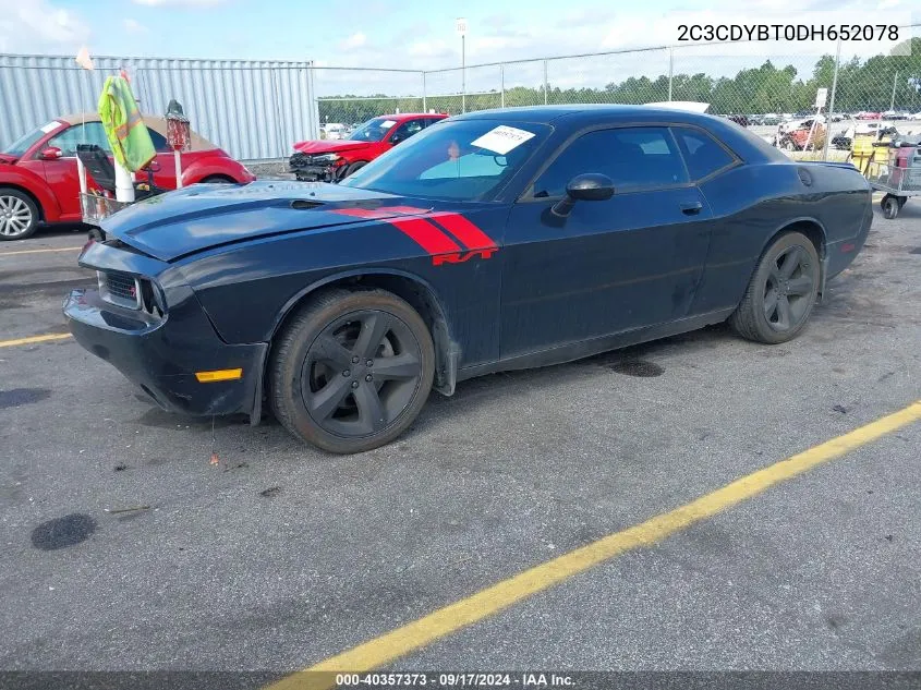 2013 Dodge Challenger R/T VIN: 2C3CDYBT0DH652078 Lot: 40357373