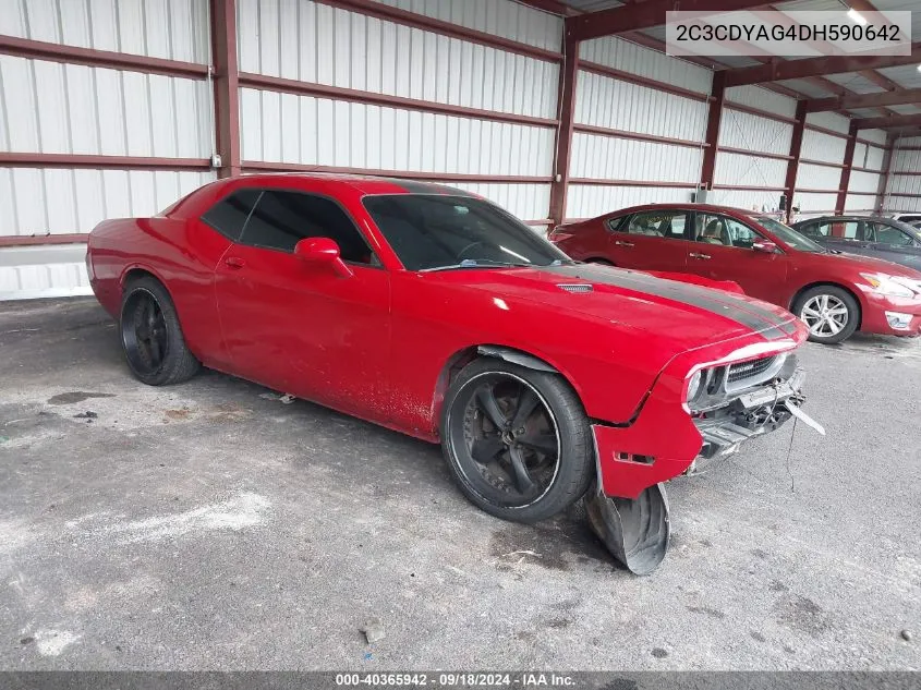 2C3CDYAG4DH590642 2013 Dodge Challenger Sxt