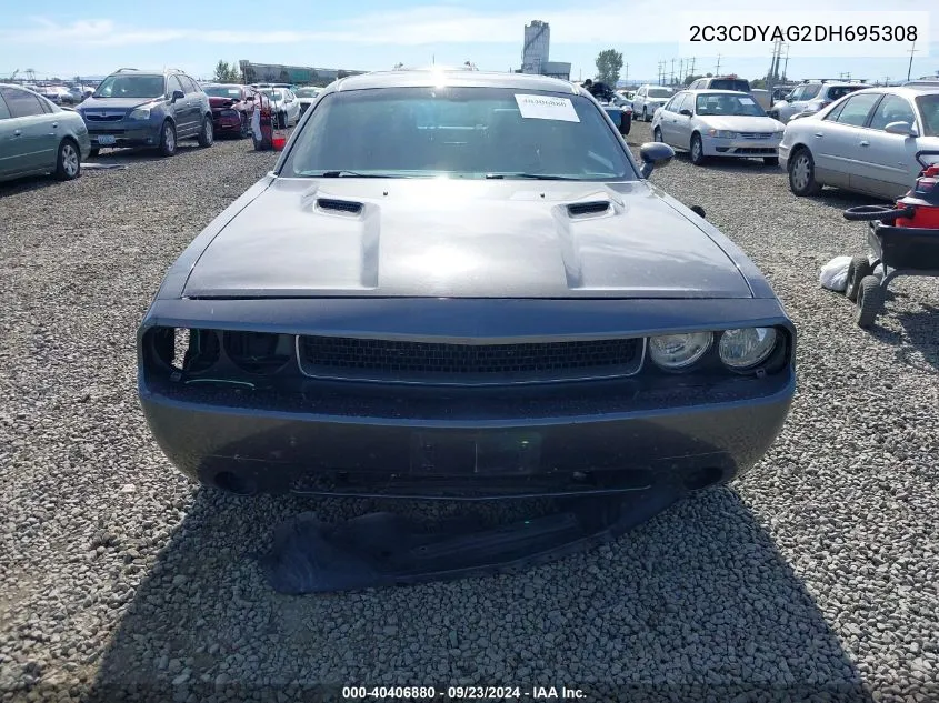 2013 Dodge Challenger Sxt VIN: 2C3CDYAG2DH695308 Lot: 40406880